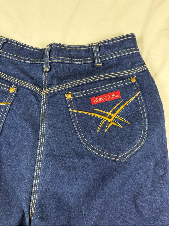 Brixton Denim - Vintage Y2K Braxton Western Stitch Jeans High Rise Dark Wash Size 16